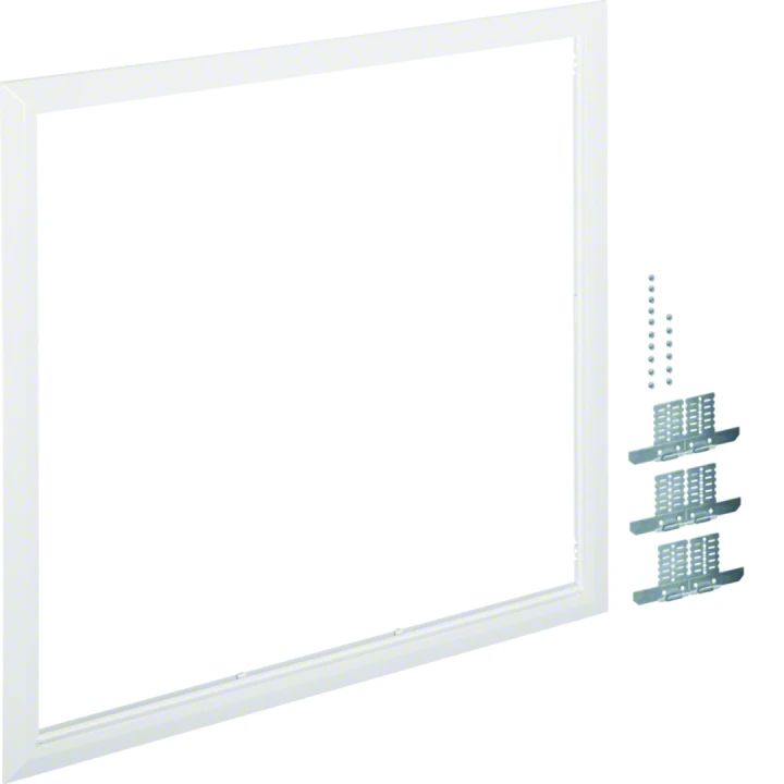 Cadre de finition univers RAL9010 Blanc pur pour armoire 3 travées H800xL800mm