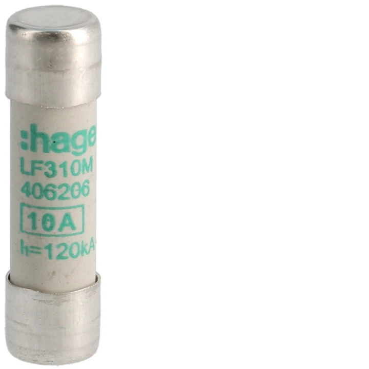 Cartouche Fusible cylindrique 10x38mm aM 10A 500V AC 120kA