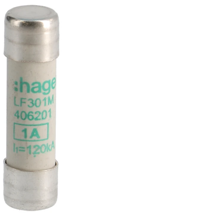 Cartouche Fusible cylindrique 10x38mm aM 1A 500V AC 120kA