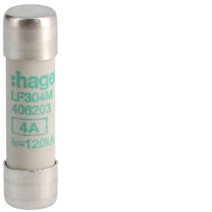 Cartouche Fusible cylindrique 10x38mm aM 4A 500V AC 120kA
