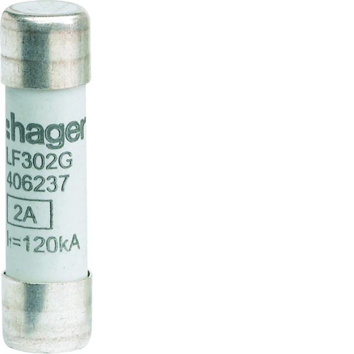 Cartouche Fusible cylindrique 10x38mm gG 2A 500V AC 120kA