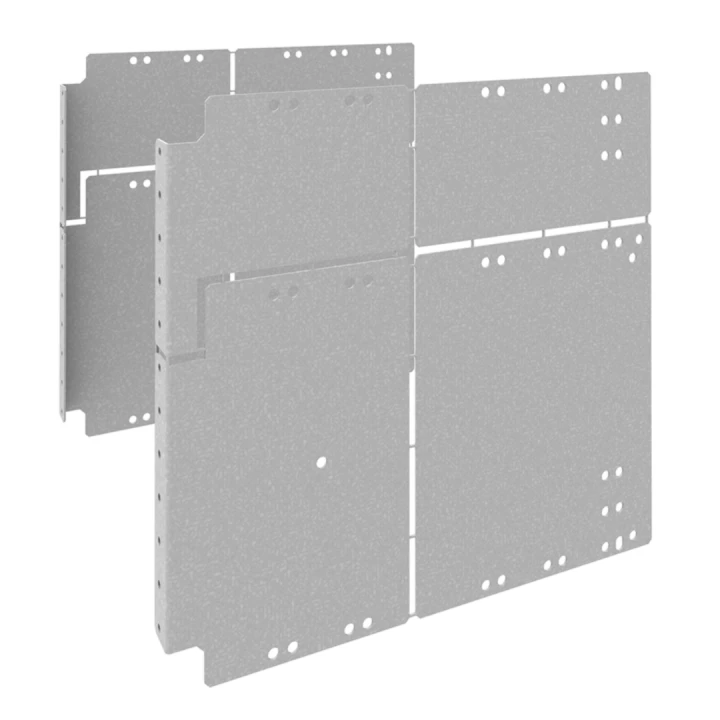 Cloison latérale arrière pour jeu de barre optimisé en prof.quadro evo 300x800