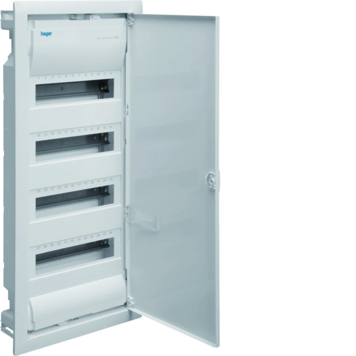 Coffret de distribution encastré volta, 4 rangées 48 modules 755,50x348x98mm