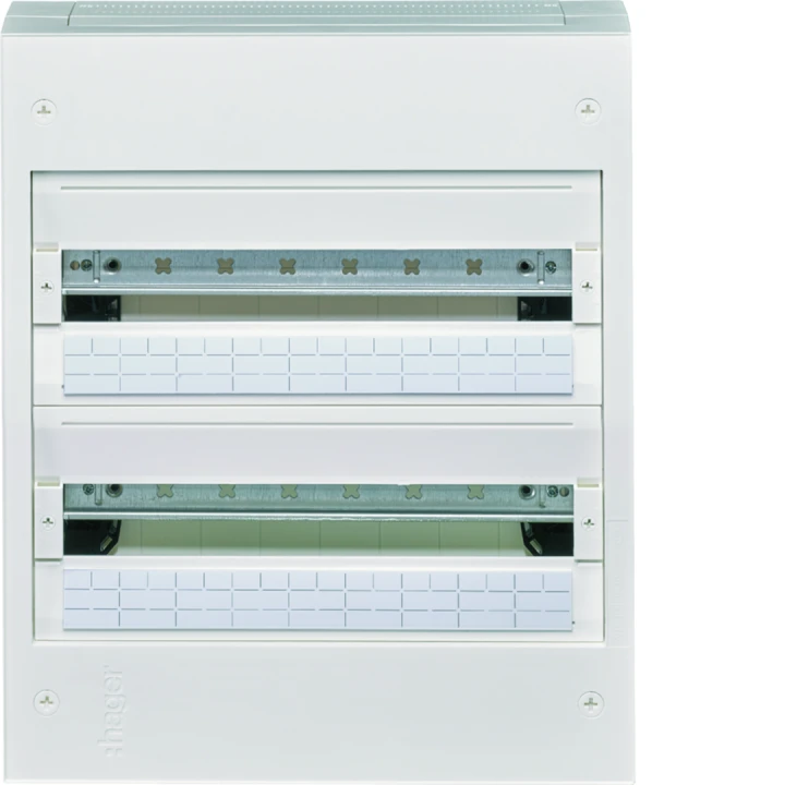 Coffret de distribution vega18, 2 rangées 18 modules 475x400x146mm
