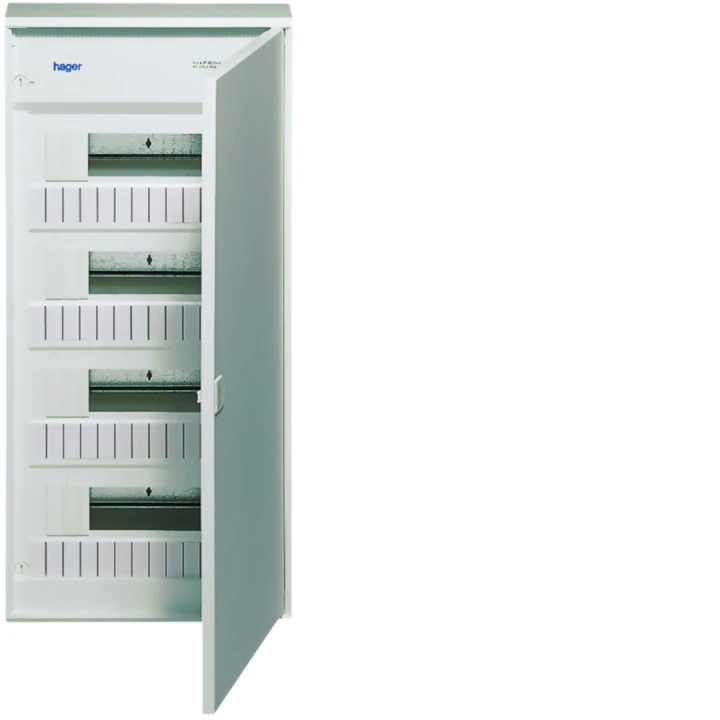 Coffret de distribution volta, 4 rangées 12 modules 640x305x96,50mm