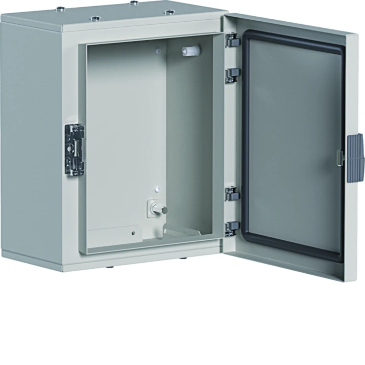 Coffret métallique porte pleine orion plus IP65 IK10 300x250x160mm Gris clair