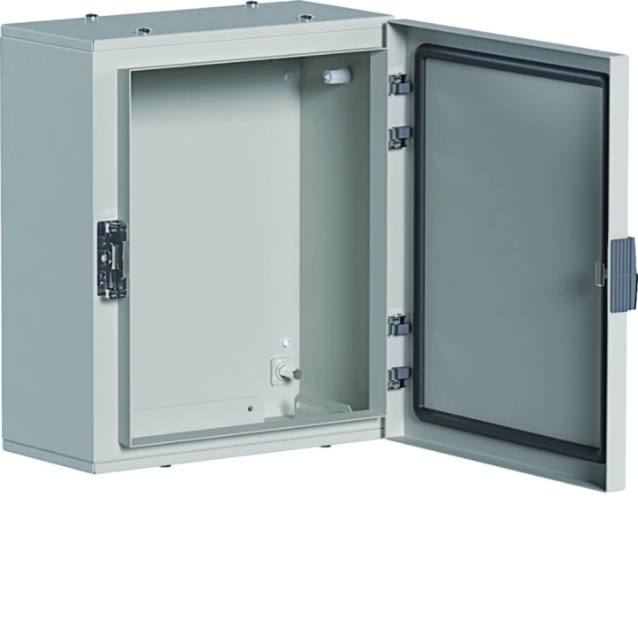 Coffret métallique porte pleine orion plus IP65 IK10 350x300x160mm Gris clair