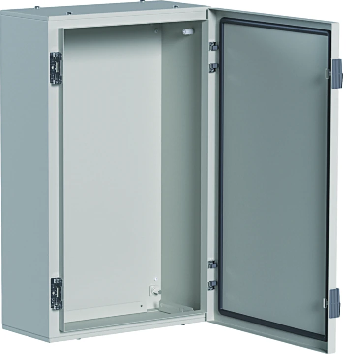 Coffret métallique porte pleine orion plus IP65 IK10 650x400x200mm Gris clair