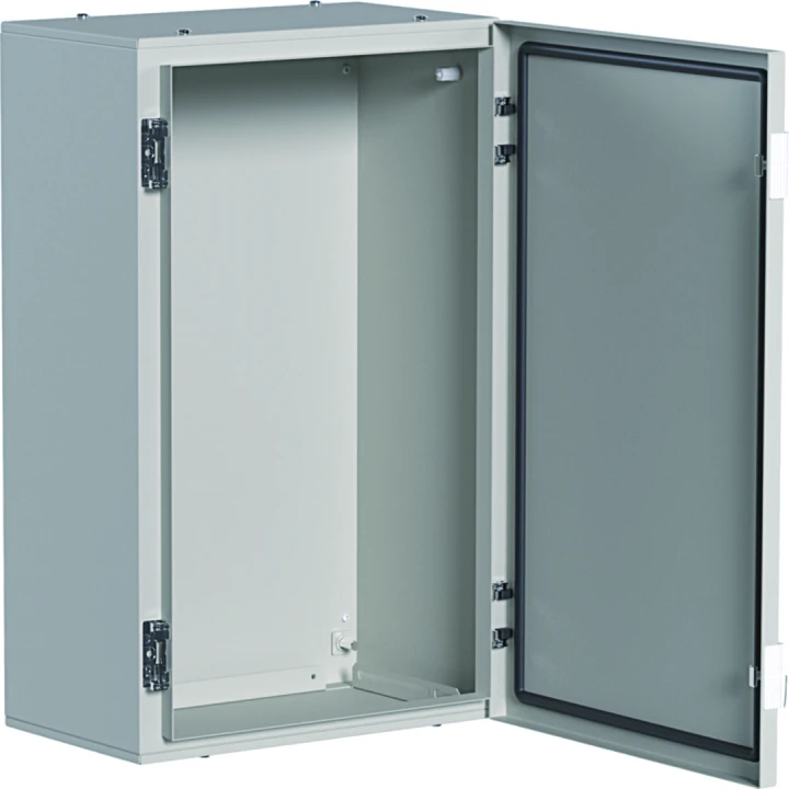 Coffret métallique porte pleine orion plus IP65 IK10 650x400x250mm Gris clair