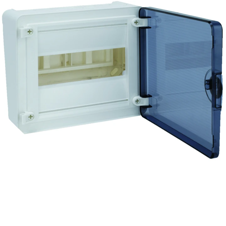Coffret saillie 8 M porte transp.