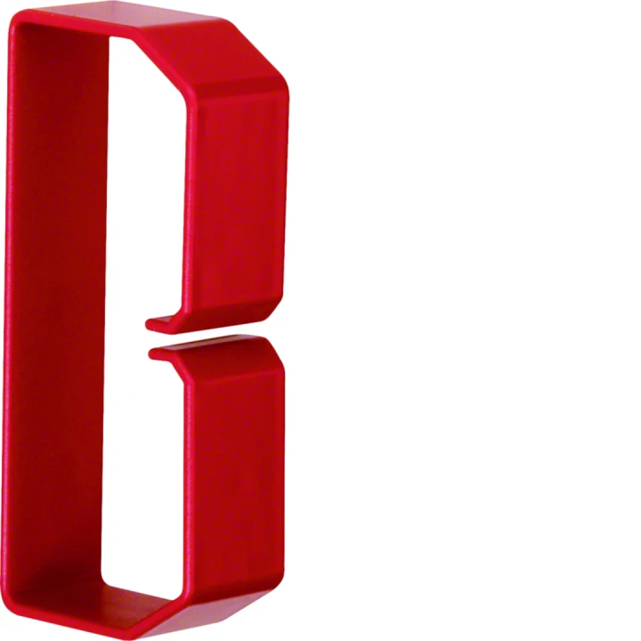 Collier de retenue en PC/ABS sans halogene pour goulotte HNG 50x100mm rot