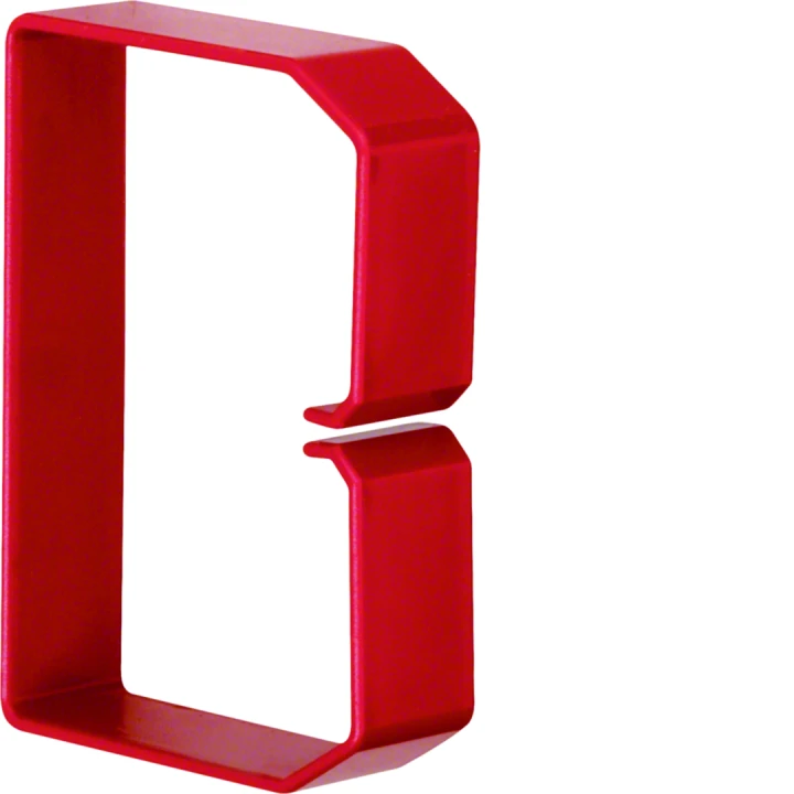 Collier de retenue en PC/ABS sans halogene pour goulotte HNG 75x100mm rot