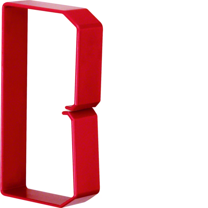 Collier de retenue en PC/ABS sans halogene pour goulotte HNG 75x125mm rot