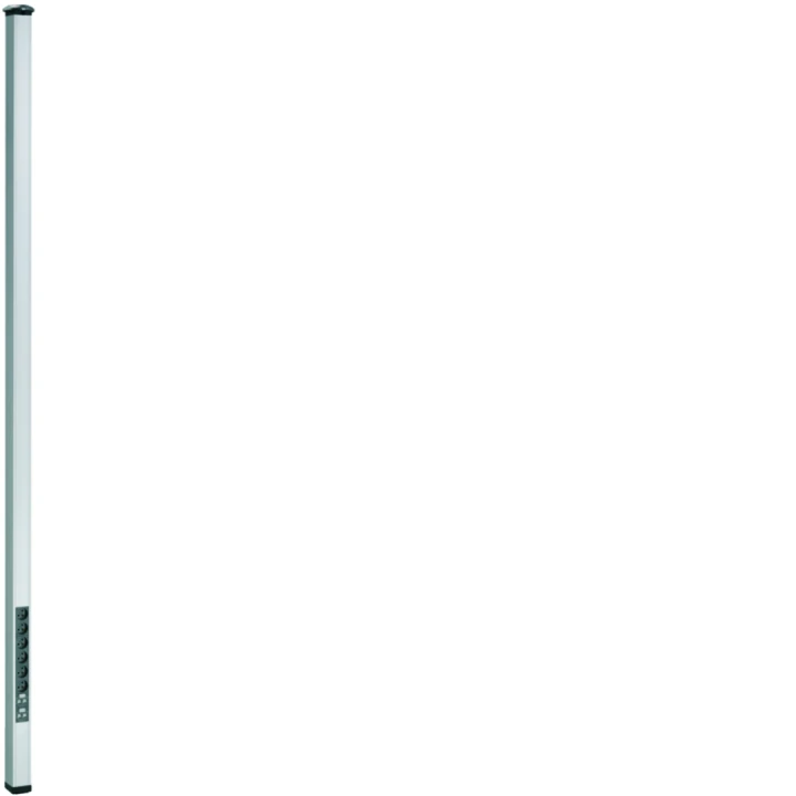 Colonne Officea 1 face, hauteur de fixation par vérin 2700 à 3000mm, Alu anodisé