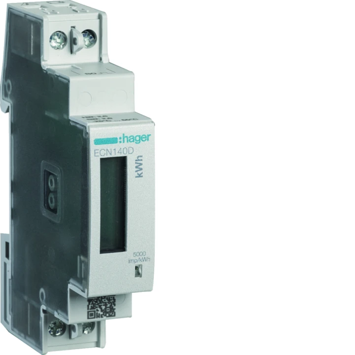Compteur d'énergie monophasé 80A communiquant MOBDUS RS485 bornes rapides RJ45