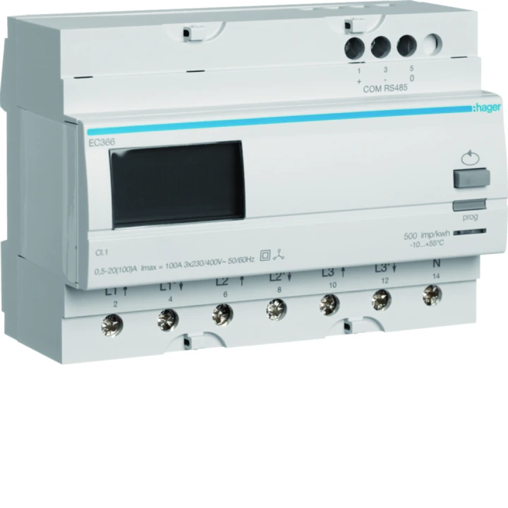Compteur tri direct 100A Modbus