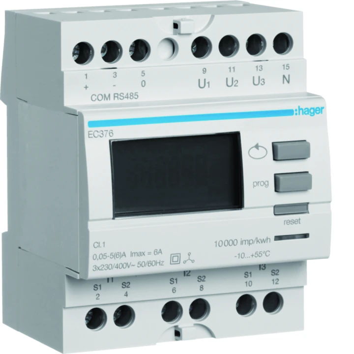 Compteur tri via CT6000/5A Modbus