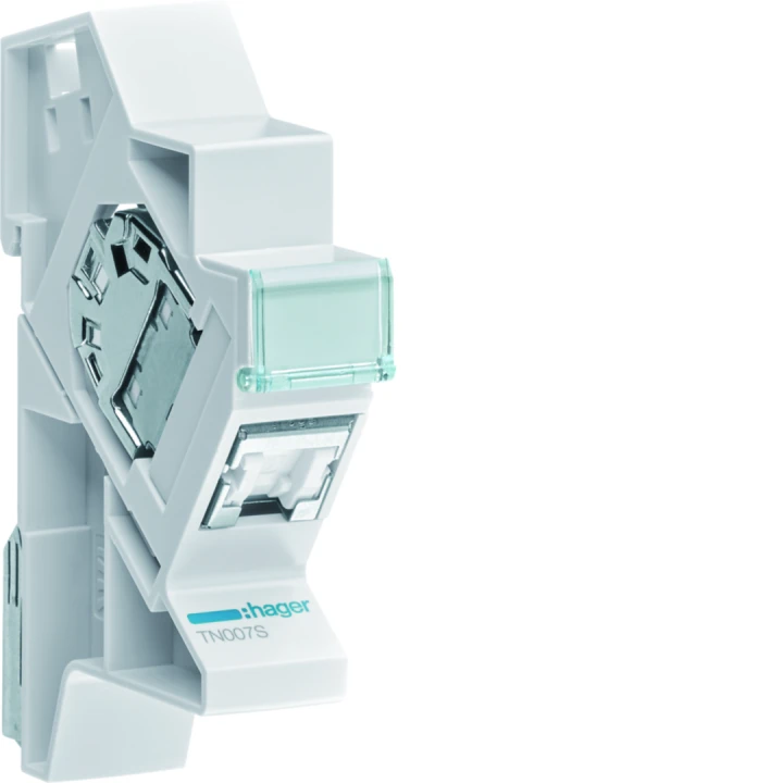 Connecteur RJ45 cat.6 + support modulaire pour grade 2TV