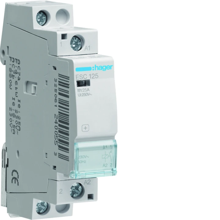 Contacteur 25A, 1F, 230V 1 module