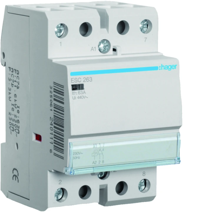 Contacteur sans commande manuelle 63A, 2F, 230V