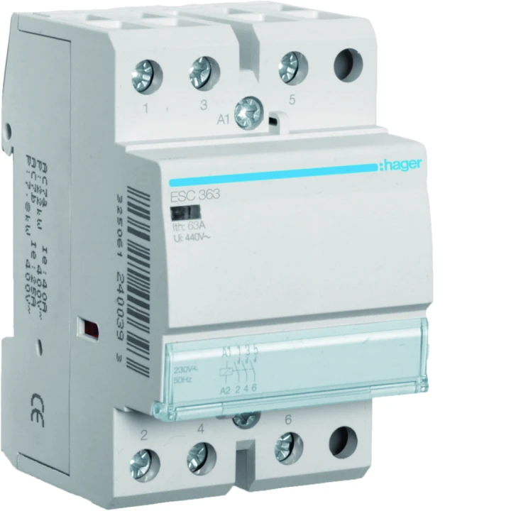 Contacteur sans commande manuelle 63A, 3F, 230V