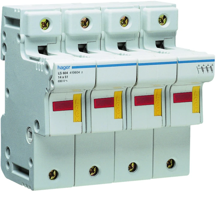 Coupe circuit 3P+N 50A 690V L51 accessoriable 6 modules