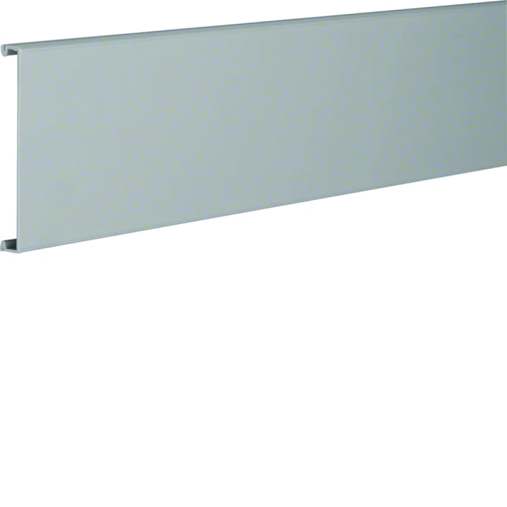 Couvercle pour goulotte de câblage BA7 largeur 100mm PVC gris pierre