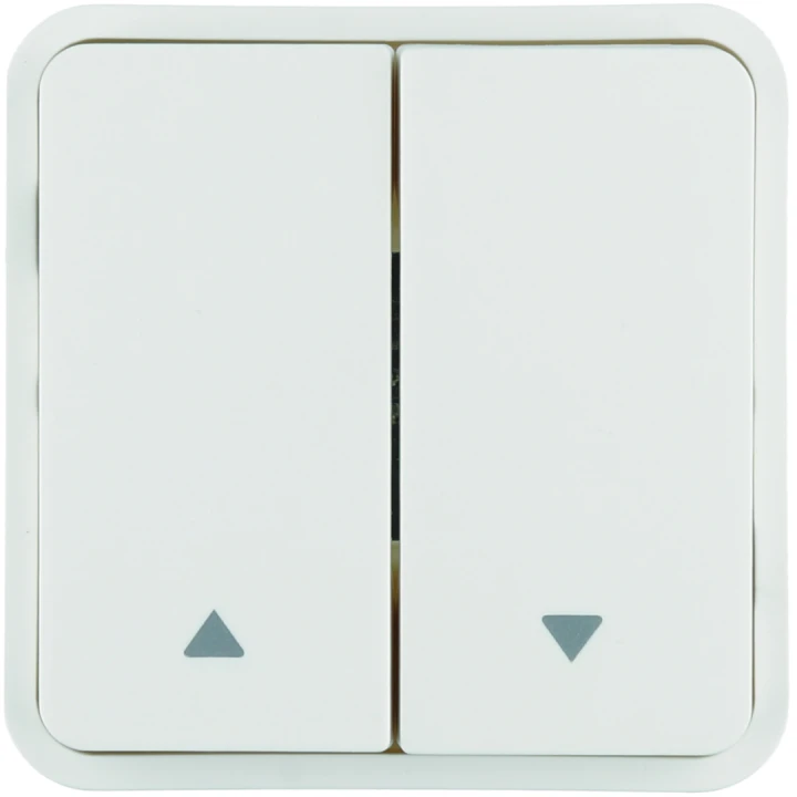 Cubyko 2 touches KNX pour 1 volet roulant coloris blanc