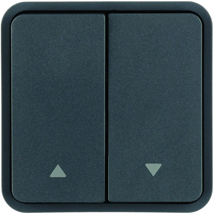Cubyko 2 touches KNX pour 1 volet roulant coloris gris