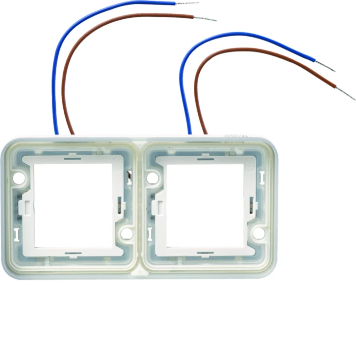 cubyko collerette double lumineuse à LED blanches 230V horizontale