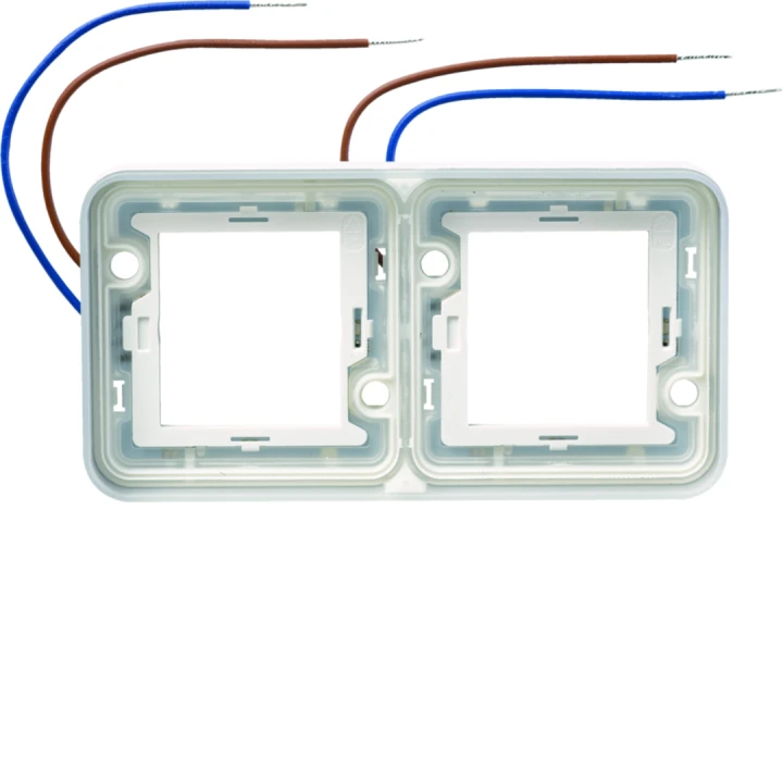 cubyko collerette double lumineuse à LED bleues 230V horizontale