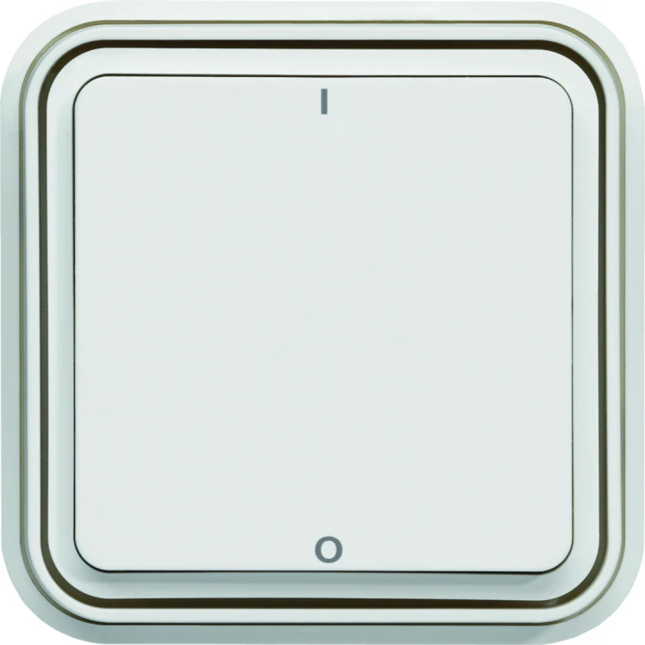 cubyko Interrupteur bipolaire marqué 0/1 associable blanc IP55