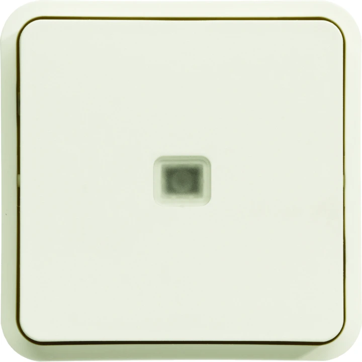 cubyko Poussoir 1O/1F lumineux associable blanc IP55