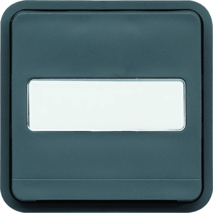 cubyko Poussoir à fermeture 1F porte-étiquette 1F associable gris IP55