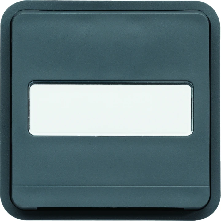 cubyko Prise 2P+T avec porte-étiquette associable gris IP55