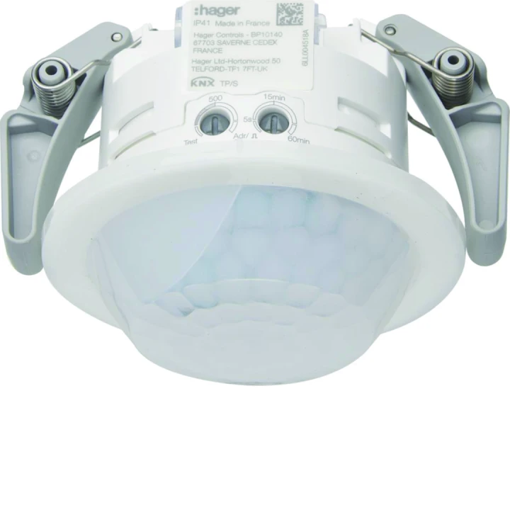 détecteur couloir 30 x 5 mètres de mouvement plafond encastré KNX EASY/ETS