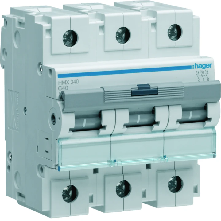 Disjoncteur 40A 3P 50kA Courbe C 4,5modules