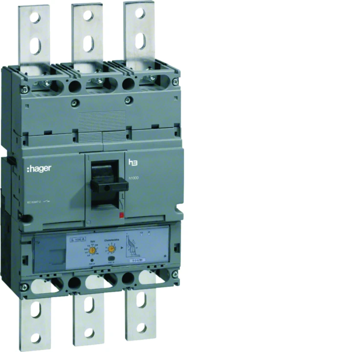 Disjoncteur Boitier Moulé h3 h1000 LSI 3P In1000A Icu70kA à plage