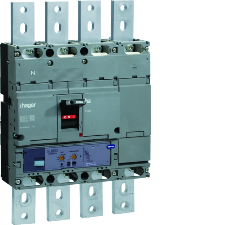 Disjoncteur Boitier Moulé h3 h1000 LSI 4P In800A Icu70kA à plage
