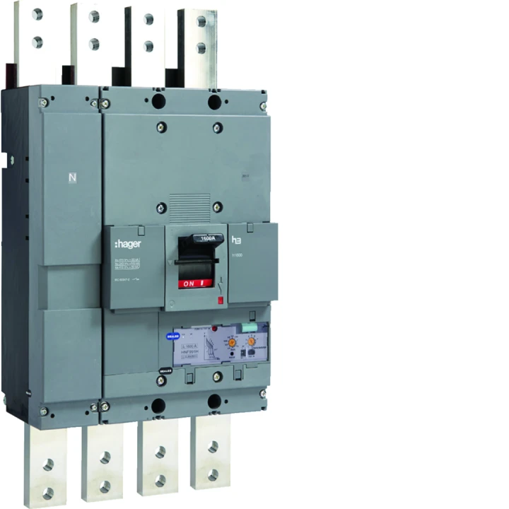 Disjoncteur Boitier Moulé h3 h1600 LSI 4P In1600A Icu50kA à plage