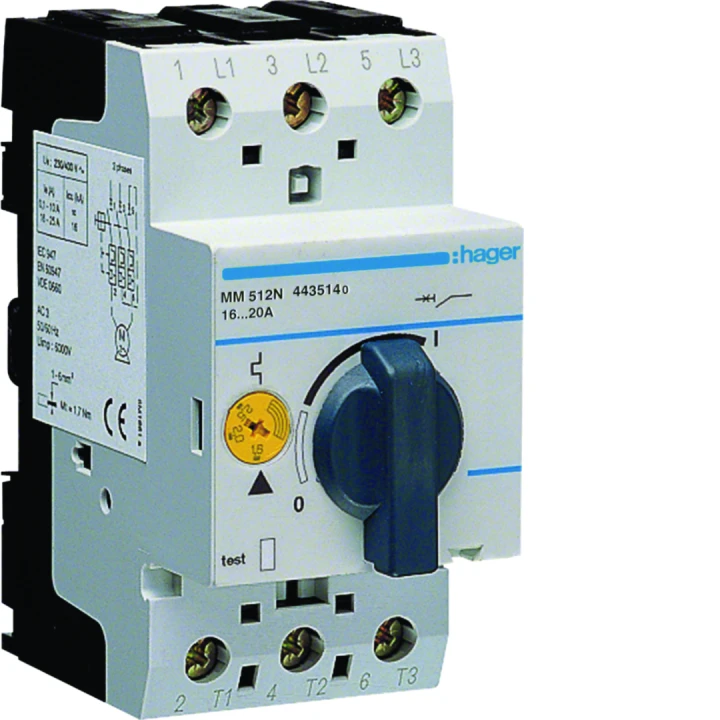 Disjoncteur moteur 16.0-20.0 A  P = 5.5-9 kW AC3 230-400 V 2.5 M IEC 947
