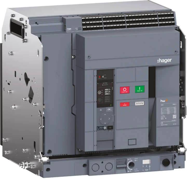 Disjoncteur Ouvert complet HW2 100kA 2500A 4P Débrochable TU sentinel Energy