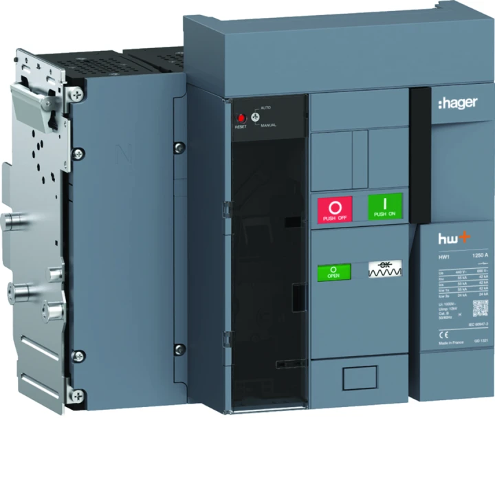 Disjoncteur Ouvert HW1 55kA 1250A 4P Débrochable pour TU sentinel