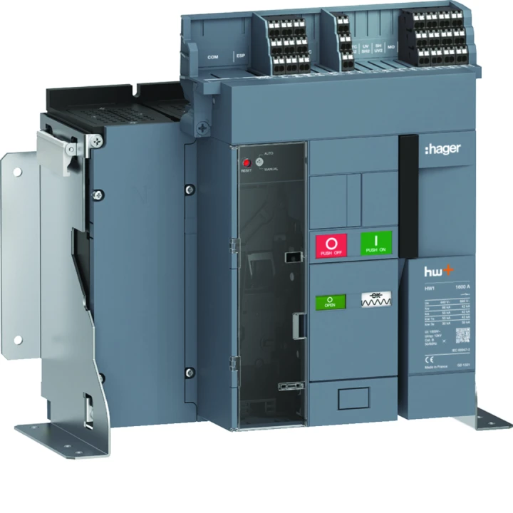 Disjoncteur Ouvert HW1 66kA 1600A 4P Fixe pour TU sentinel