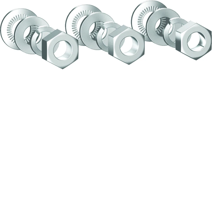 Ecrous et rondelles de montage 3P pour boitier moulé h3+ PW1600