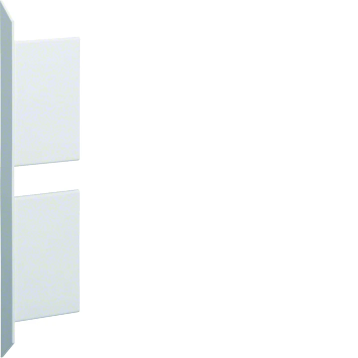 Embout pour BKIS épais 12,5mm double hauteur acier RAL 9016 Pure
