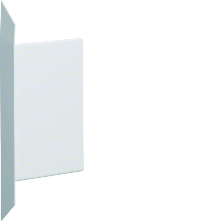 Embout pour BKIS épais 12,5mm simple hauteur acier RAL 9016 Pure
