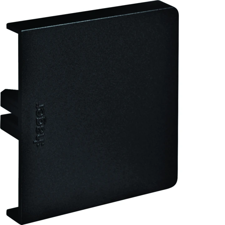 Embout pour goulotte d'installation GBD 50x50mm, Noir