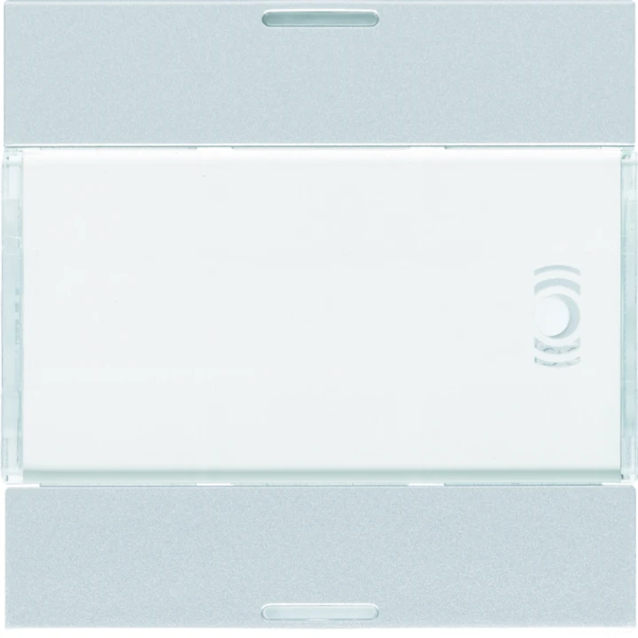 Enjoliveur 2 boutons poussoirs KNX gallery LED titane