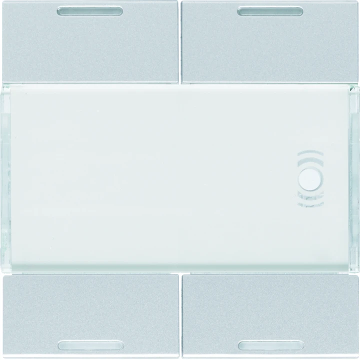 Enjoliveur 4 boutons poussoirs KNX gallery LED titane